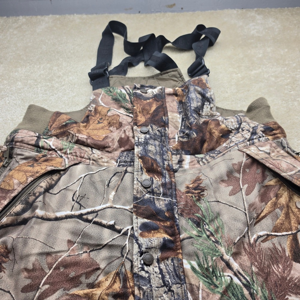 Cabelas Realtree AP Camo Insulated Hunting Bibs Overalls Womens XL Regular